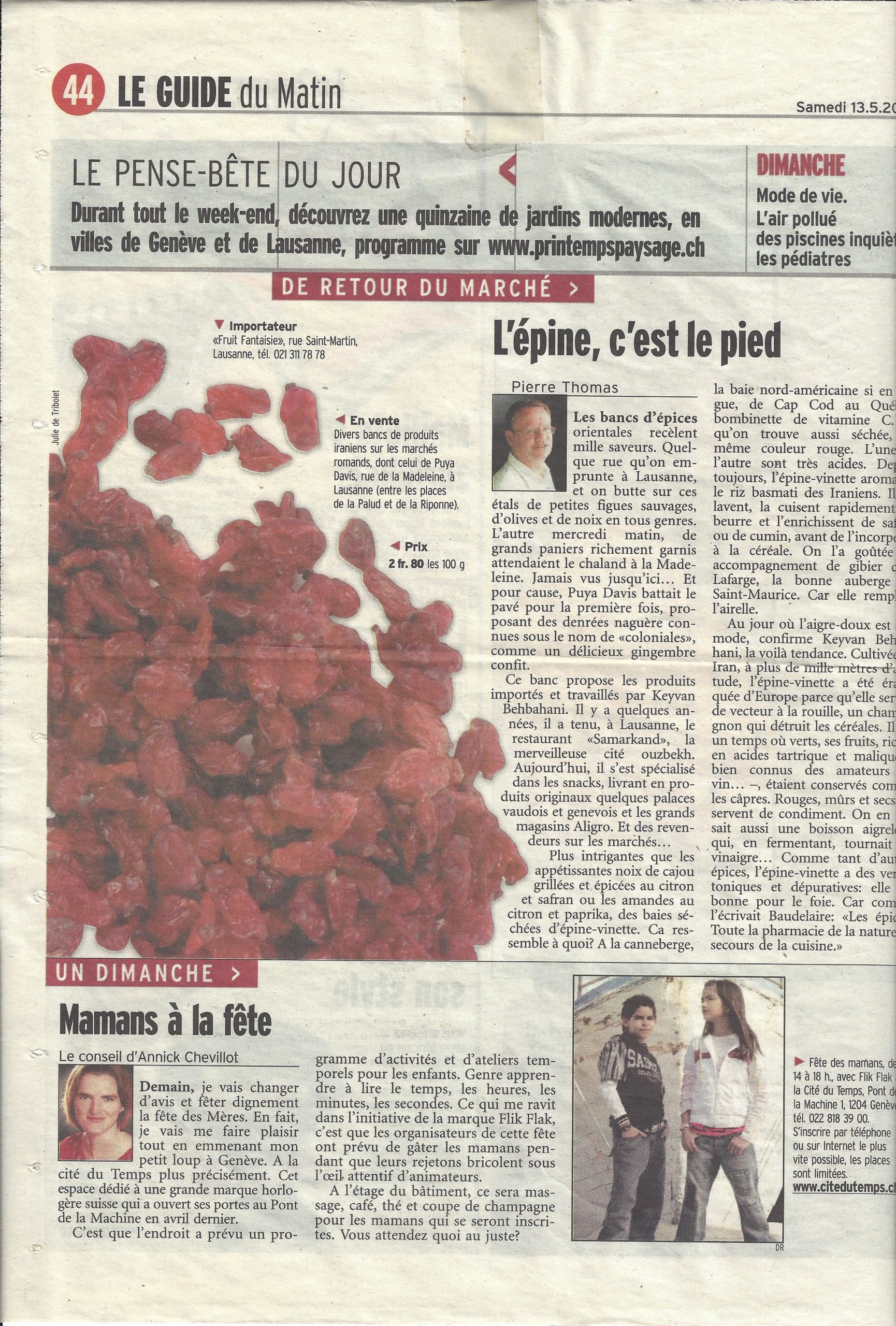 Le Guide du Matin samedi 13.05.2006
